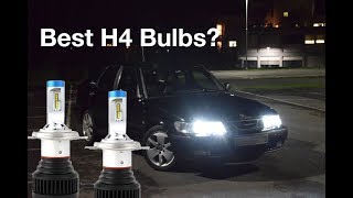 Best Led Bulb Replacement For H4 Halogen Test on Saab 93og [upl. by Hillell233]