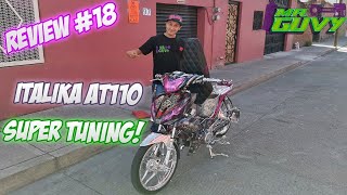 Review 18 Italika At110 TuningPersonalizada [upl. by Ahtrim]