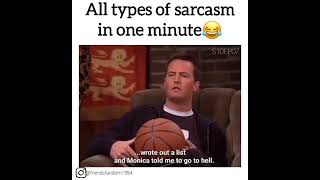 All types of Chandler Bing sarcasm of Friends in one video [upl. by Adnaw]