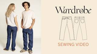 How to sew Jeans  Sewing Tutorial  Wardrobe By Me [upl. by Dviad]