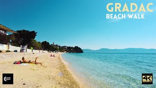 Breathtaking Beauty of Gradac Coastline  Makarska Croatia 4K Makarska Riviera Walking Tour 2023 [upl. by Nue]