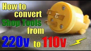 Shop Work How to convert 220v to 110v [upl. by Warfeld]