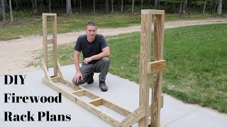 How To Build A Firewood Rack  The Best Way [upl. by Ogren]