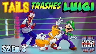 Tails Trashes Luigi  Cartoon Beatbox Battles DT [upl. by Assirok]