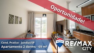 69076103417  Apartamento à venda 2 dorms 69 m²  Cond Pratice  JundiaíSP  REMAX CITY [upl. by Natanhoj]