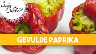 GEVULDE PAPRIKA  Sonja Bakker recept [upl. by Deden]