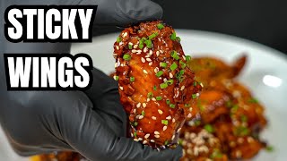 This Is My BEST Chicken Wing Recipe Ever Extra Crispy Sticky Wings [upl. by Htessil]