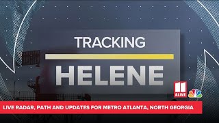 WATCH LIVE Tracking Hurricane Helene path radar  11Alive News Atlanta [upl. by Arch]