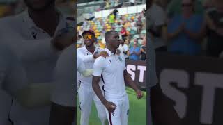 Passion ❤️  Shamar Joseph amp Team Celebrate Sensational Win 🙌  Australia v West Indies [upl. by Ainotal]