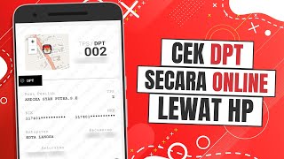 Cara Cek DPT Online di HP  Tutorial Praktis 2024 [upl. by Amatruda]