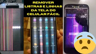 COMO TIRAR LISTRASLINHAS DA TELA DO CELULAR [upl. by Ylek]