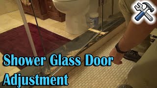 Shower Glass Door Adjustment  straight again [upl. by Gnoh]