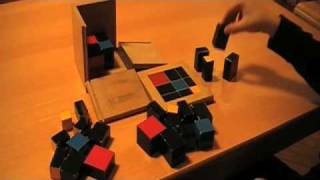 Montessori  Sensorial  Visual Sense  Trinomial Cube [upl. by Airdnahs474]