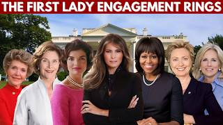 First Ladies Engagement Rings  Kennedy  Reagan  Bush  Clinton  Obama  Trump  Biden [upl. by Ieppet817]