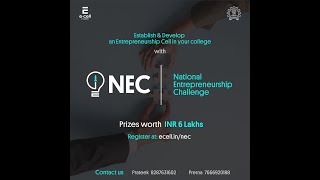 National Entrepreneurship ChallengeNEC  ECell  IIT Bombay Last Date  10092021 [upl. by Oetsira993]