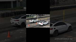 BMW X6 M50i vs Mercedes GLC 43 AMG arrancones [upl. by Akinor685]