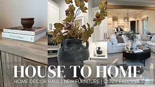 HOUSE TO HOME VLOG  target homegoods amazon home decor haul  cozy modern  2024 [upl. by Grishilde]