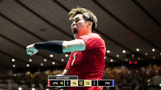 Yuji Nishida Dominated Against Finland in Mens OQT 2023 [upl. by Ennayram]