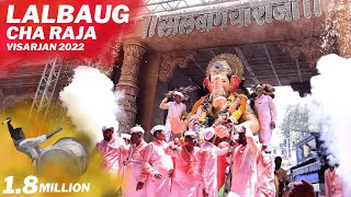 LALBAUGCHA RAJA VISARJAN 2022  MUST WATCH🤩  Ganesh Utsav 2022 [upl. by Anayrb572]