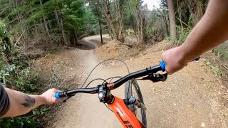 RIDING AN EPIC MTB FLOW TRAIL  MCNEARLY GNARLY QUEENSTOWN NEW ZEALAND [upl. by Ruder]