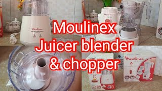 Moulinex juicer blender and chopper Unboxing video  made in France [upl. by Ramburt]