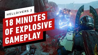 Helldivers 2  18 Minutes of Explosive Gameplay 4K 60FPS [upl. by Eilak]