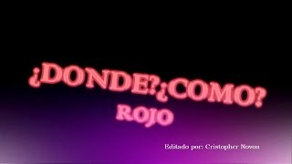 ¿Donde¿Como Vídeo Lyric  Rojo [upl. by Millur499]