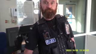 Bedfordshire Police Violent Thug PC 5924 at Beds Police HQ [upl. by Lanoil219]