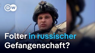 Stromstöße und Schläge Ukrainischer Soldat berichtet über Kriegsgefangenschaft  DW Nachrichten [upl. by Enal]