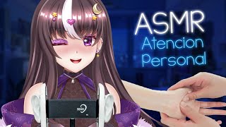 ASMR Atencion personal para aliviar el estrés  Vtuber ASMR JazminVT [upl. by Ahsilrae]