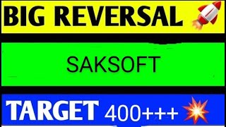 SAKSOFT SHARE LATEST NEWS TODAYSAKSOFT SHARE ANALYSISSAKSOFT SHARE TARGETSAKSOFT SHARE NEWS TODAY [upl. by Dupre914]