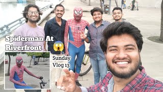 Gujju Spiderman At Riverfront  Sunday Vlog 13  PBD Safar [upl. by Morrissey]