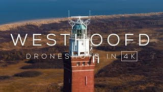 De Vuurtoren Westhoofd Ouddorp in 4K  Drone video [upl. by Marvin358]