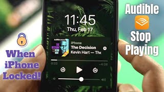 Fix Audible Stop Playing When iPhone Sleeps Screen Locks [upl. by Ennairda]