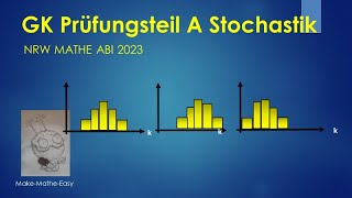 GK Prüfungsteil A Mathe Abi Klausur NRW 2023 Stochastik [upl. by Werdnael814]