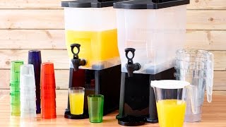 Genware Product Video Drinks Dispenser Tumblers and Pitcher [upl. by Llevra]