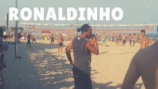 Ronaldinho plays footvolley in Barcelona 2017 [upl. by Ssecnirp]