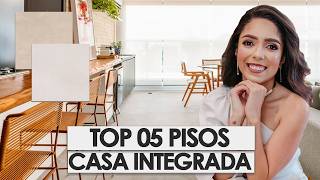 TOP 05 PISOS PARA AMBIENTES INTEGRADOS • DECORAÇÃO CASA INTEGRADA [upl. by Yhotmit856]