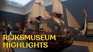 Highlights of Amsterdams Rijksmuseum  Museum Tour [upl. by Nyvrem]