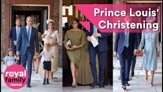 The Royal Family and guests arrive for Prince Louis Christening [upl. by Yoho]