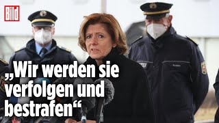 Auf Gedenkfeier Malu Dreyer zum brutalen Polizistenmord [upl. by Eeb]