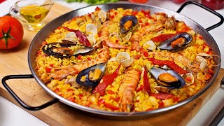 Como HACER PAELLA de MARISCO ESPAÑOLA🦐 COMO hacer PAELLA VALENCIANA de MARISCO fácil✳️ [upl. by Lucio]