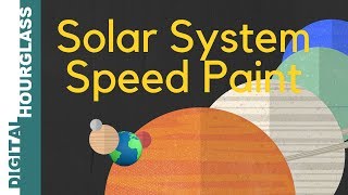 Solar System speed paint with MS paint [upl. by Nythsa]