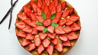 Tarta cu capsuni si crema de vanilie  JamilaCuisine [upl. by Ahsiekam]