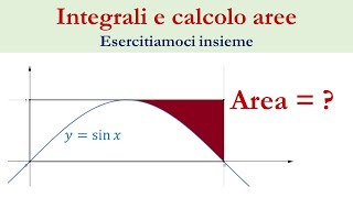 Calcolare aree con gli integrali  Esercizio 1 [upl. by Survance]