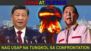 China at Pilipinas nag usap na tungkol sa mainit na confrontation [upl. by Nahgaem]