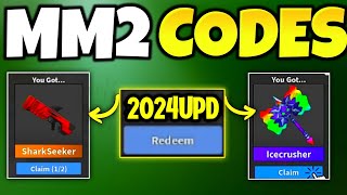 New MM2 Codes January 2024  Roblox Murder Mystery 2 Codes [upl. by Jamima905]