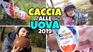 CACCIA ALLE UOVA KINDER GranSorpresa PASQUA 2019 in Bicicletta [upl. by Johen]