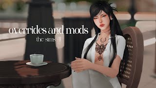 my current favorite overrides and mods🍒  the sims 4 [upl. by Allebram889]