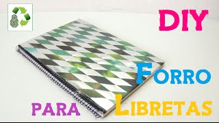 Como decorar cuadernos con bolsas de papitas Reciclaje Ecobrisa [upl. by Anner]